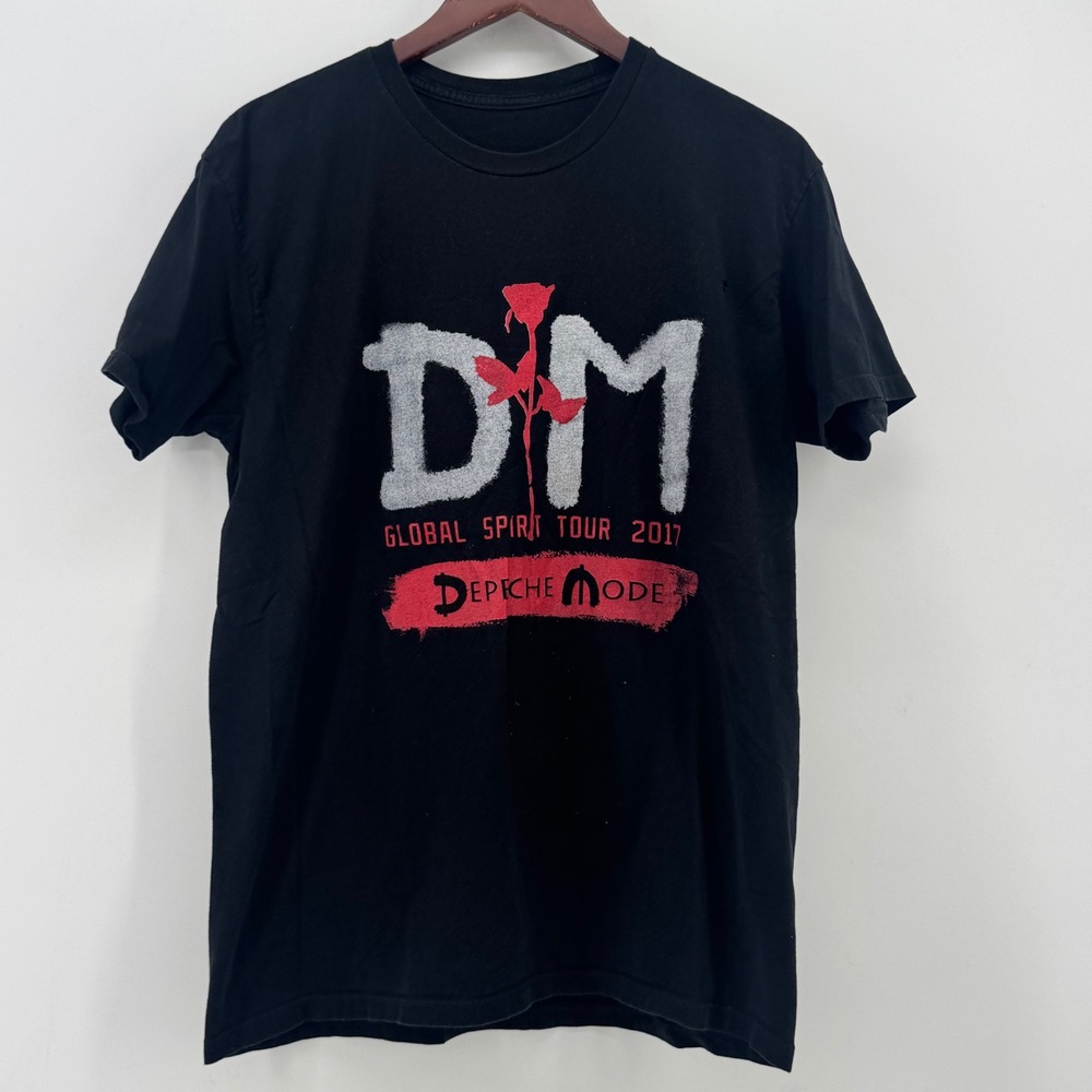 Depeche Mode Global Spirit Tour 2017 Black Graphic T-Shirt Concert Band Tee 0446